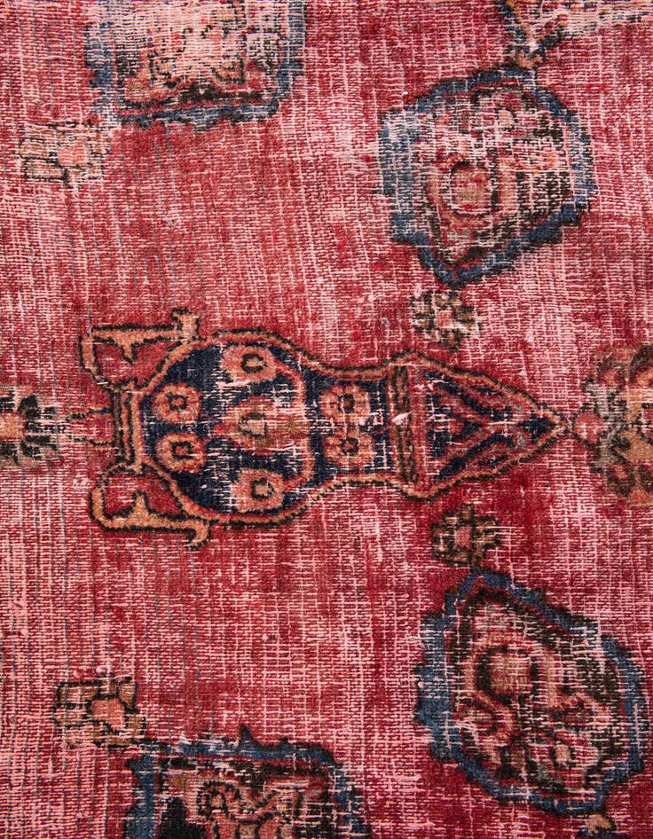 Detail image of 6' 7 x 9' 5  Hand Knotted Ultra Vintage Persian Wool Rug