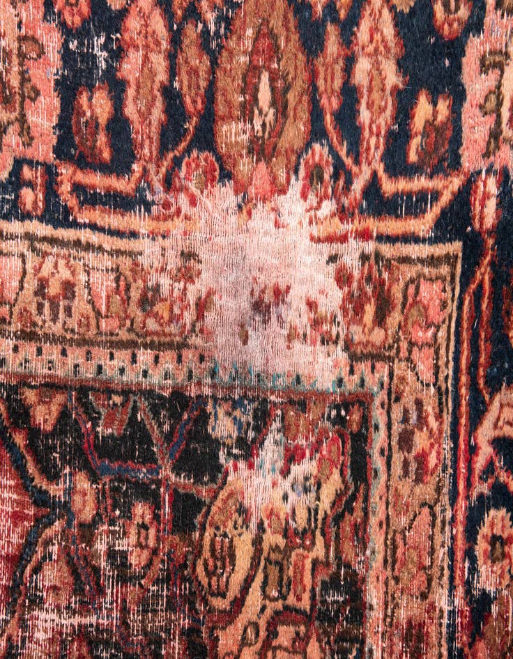 Detail image of 6' 7 x 9' 5  Hand Knotted Ultra Vintage Persian Wool Rug