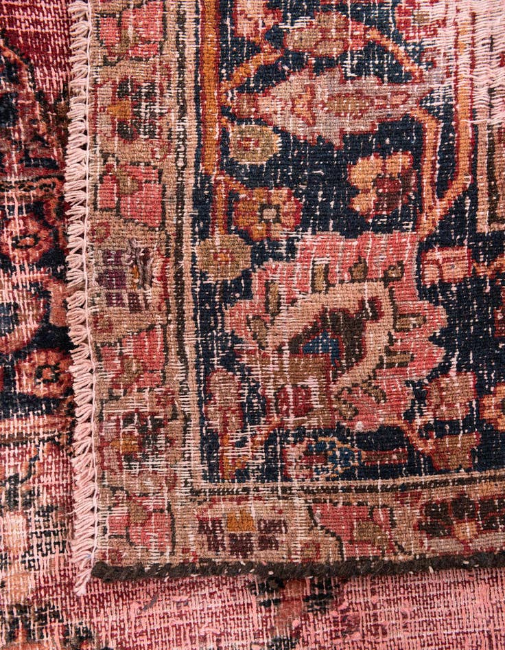 Detail image of 6' 7 x 9' 5  Hand Knotted Ultra Vintage Persian Wool Rug