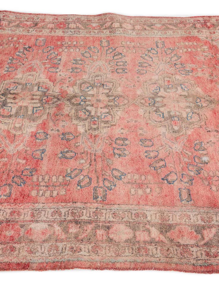 Detail image of 5' 3 x 9' 3  Hand Knotted Ultra Vintage Persian Wool Rug