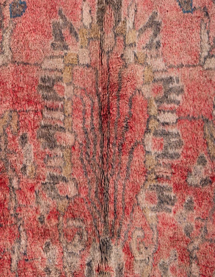 Detail image of 5' 3 x 9' 3  Hand Knotted Ultra Vintage Persian Wool Rug