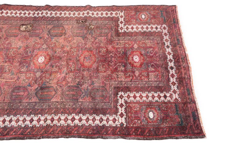 Detail image of 3' 1 x 4' 7 Hand Knotted Ultra Vintage Persian Wool Rug