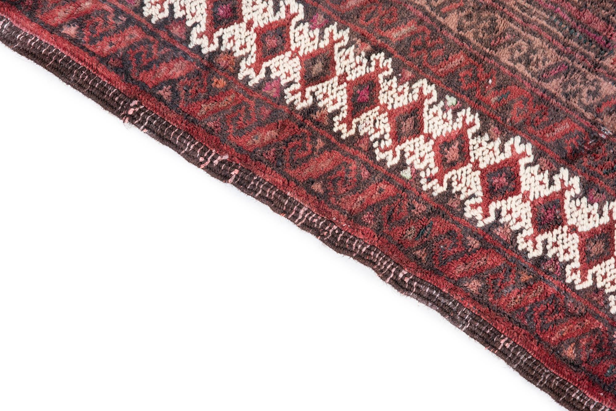 3' 1 x 4' 7 Hand Knotted Ultra Vintage Persian Wool Rug