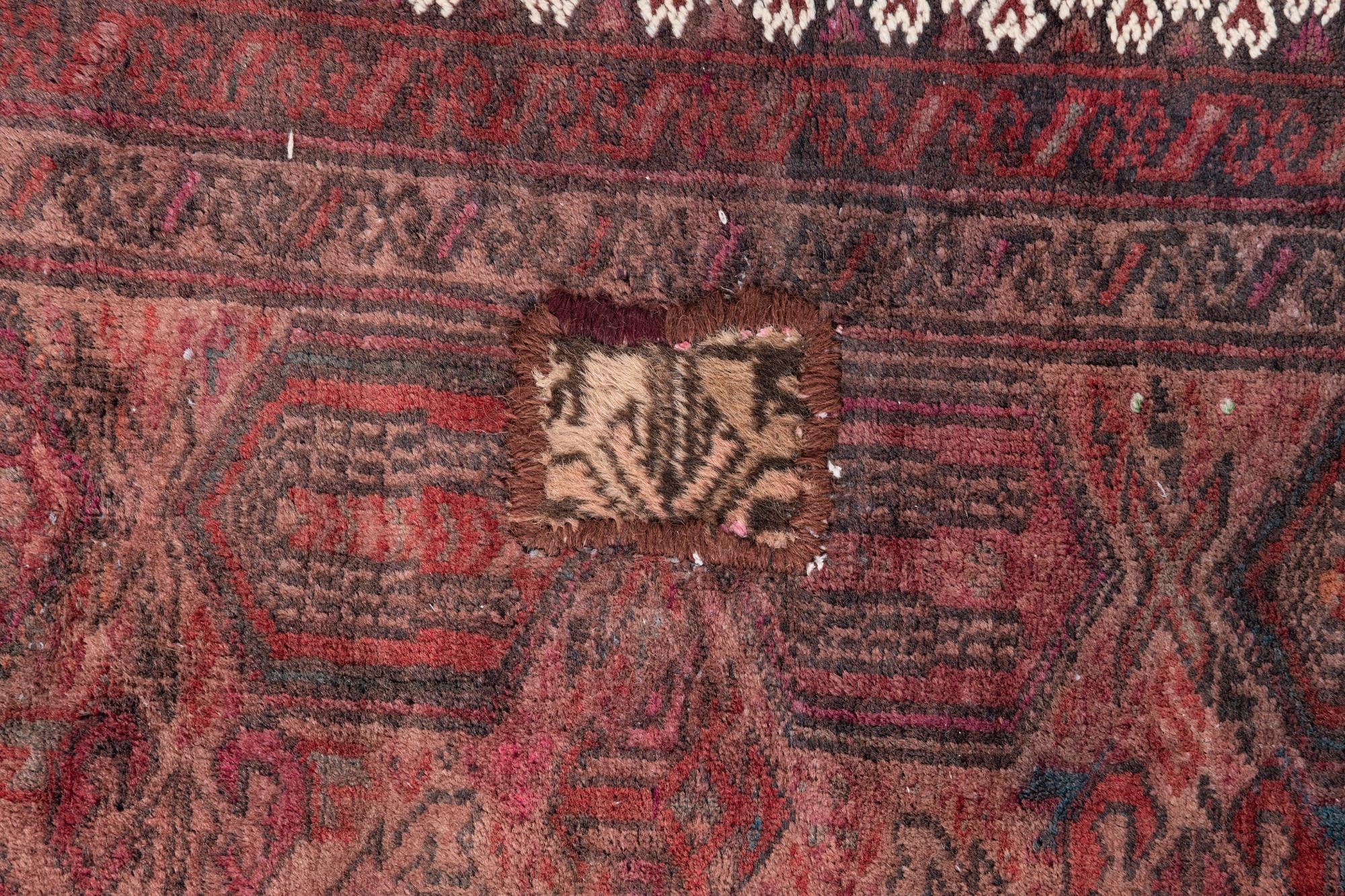 3' 1 x 4' 7 Hand Knotted Ultra Vintage Persian Wool Rug