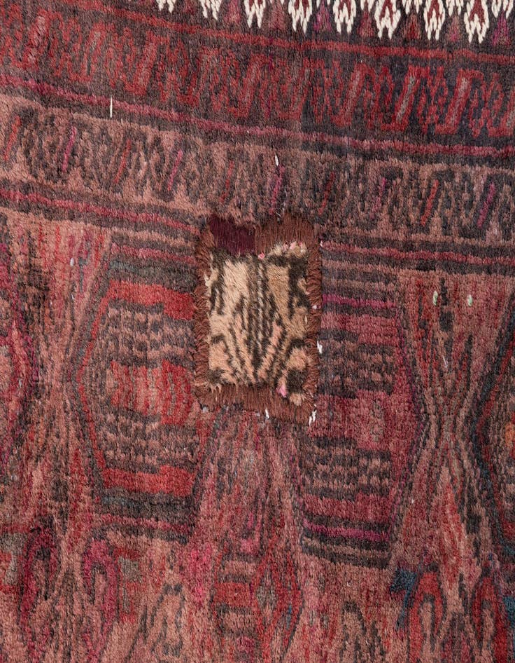 Detail image of 3' 1 x 4' 7  Hand Knotted Ultra Vintage Persian Wool Rug