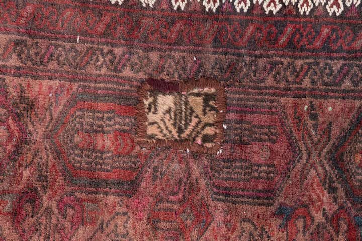 3' 1 x 4' 7 Hand Knotted Ultra Vintage Persian Wool Rug