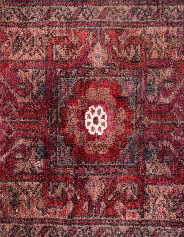 Detail image of 3' 1 x 4' 7  Hand Knotted Ultra Vintage Persian Wool Rug
