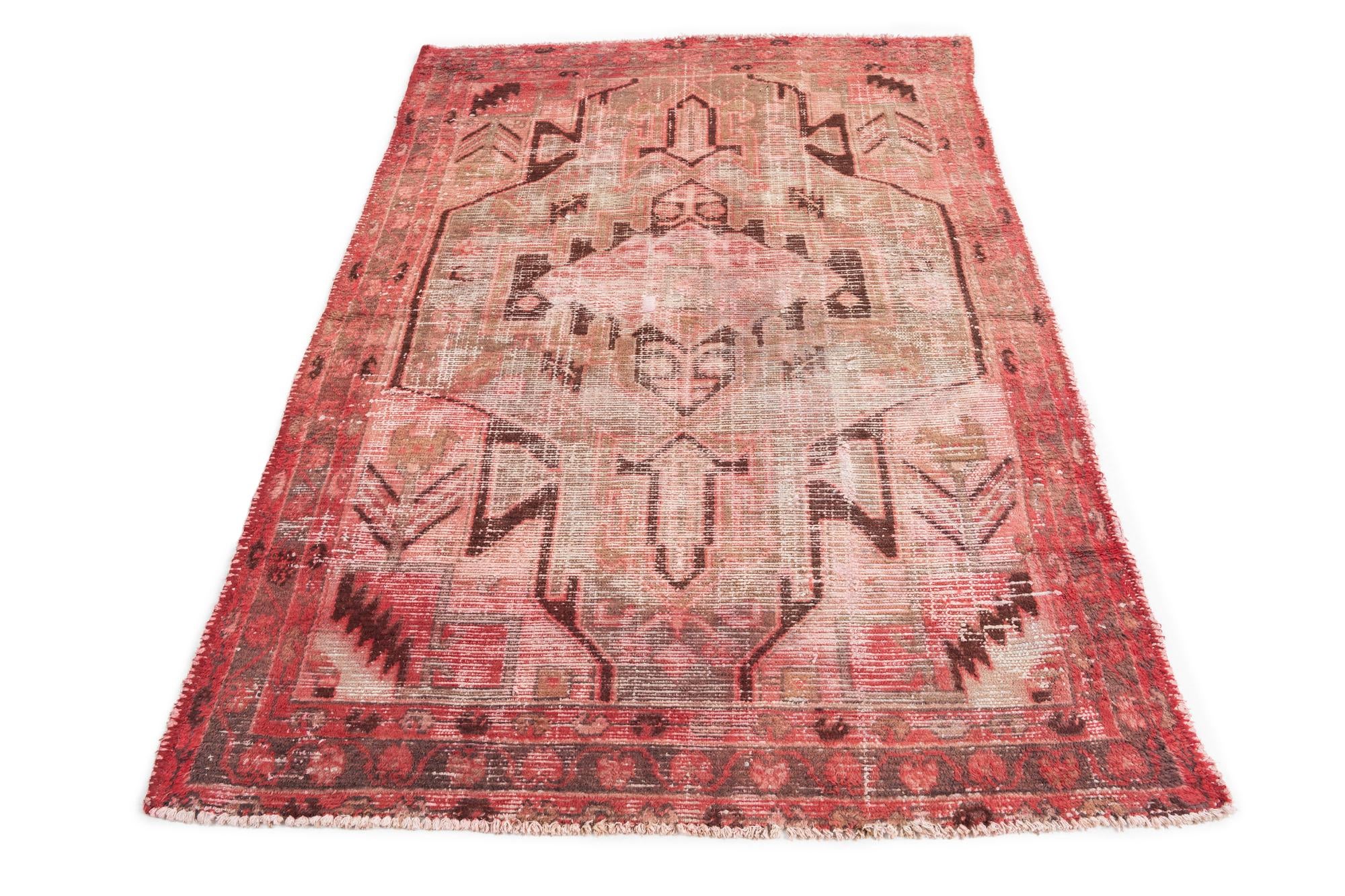 130cm x 190cm anudado a mano Ultra Vintage Alfombra Persa Lana