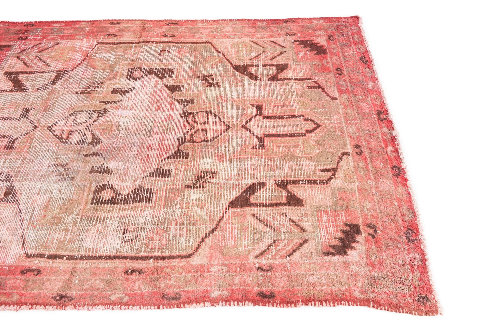 130cm x 190cm anudado a mano Ultra Vintage Alfombra Persa Lana