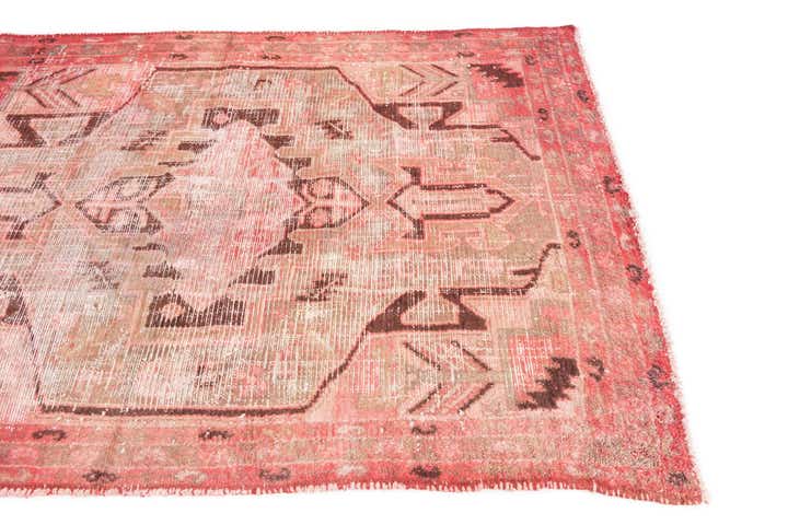 4' 4 x 6' 3 Hand Knotted Ultra Vintage Persian Wool Rug