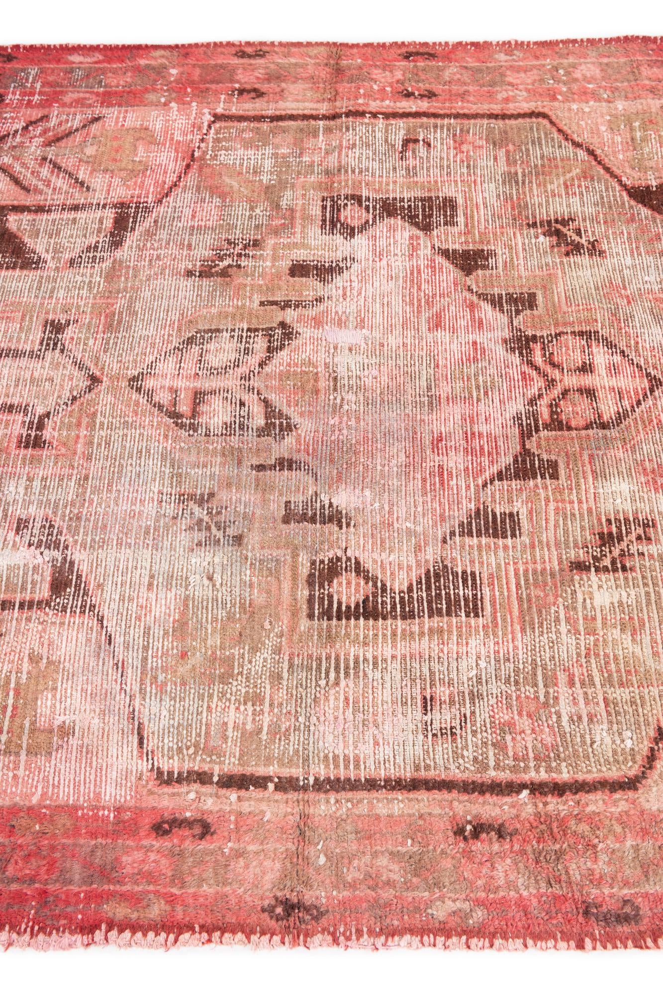 130cm x 190cm anudado a mano Ultra Vintage Alfombra Persa Lana
