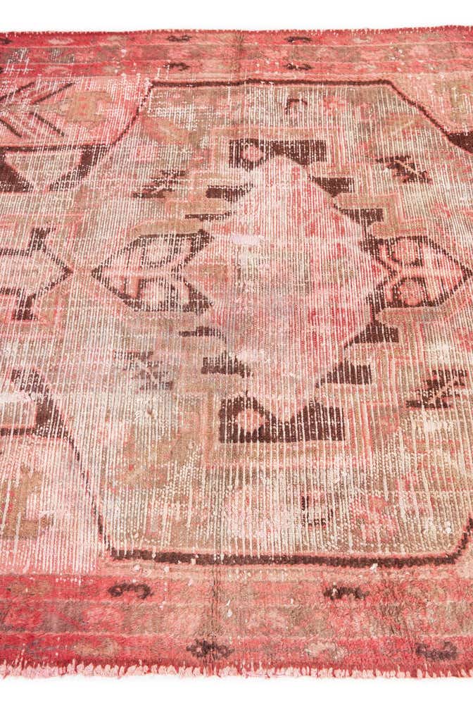 4' 4 x 6' 3 Hand Knotted Ultra Vintage Persian Wool Rug