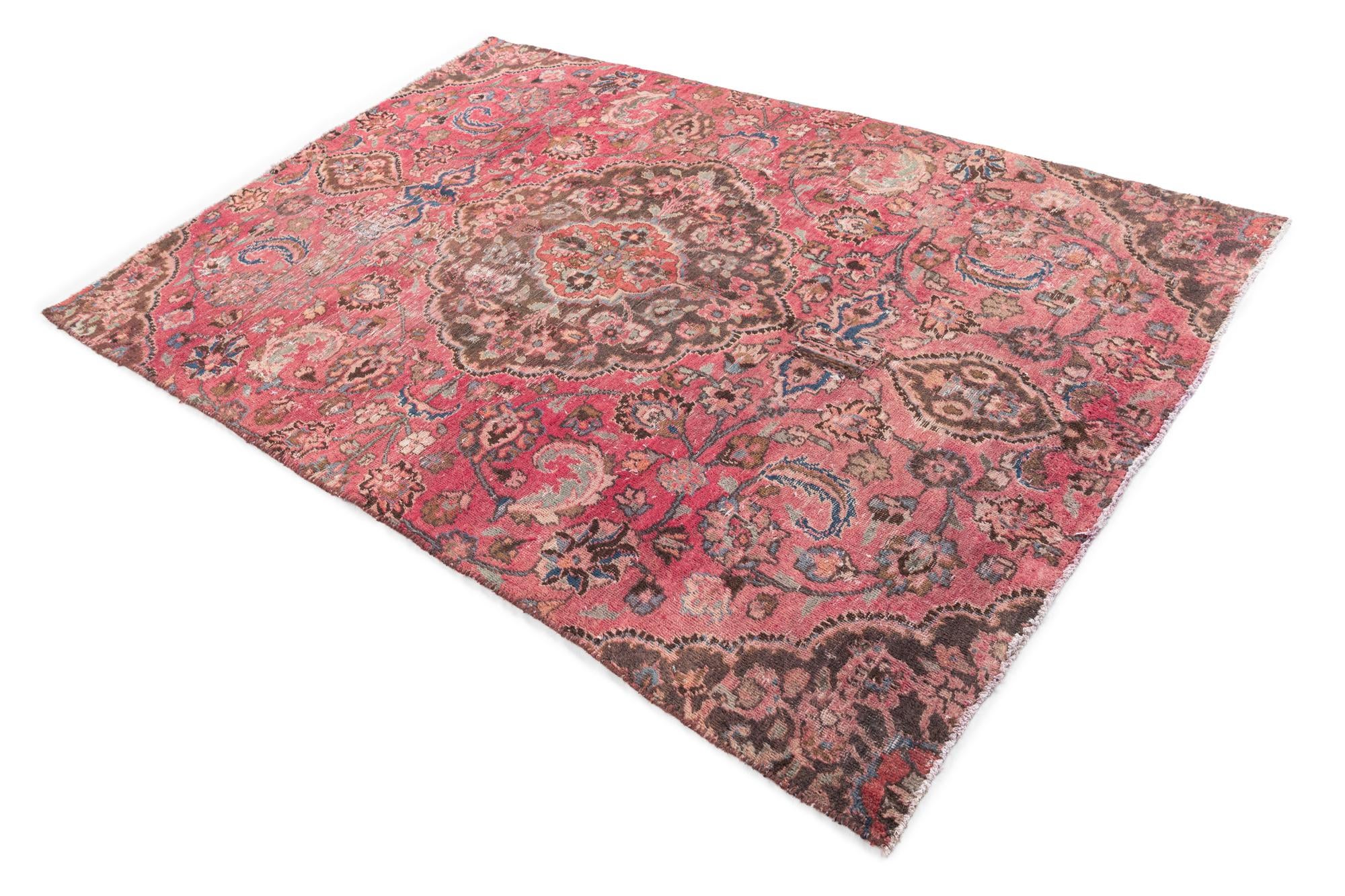 5' x 7' 5 Hand Knotted Ultra Vintage Persian Wool Rug