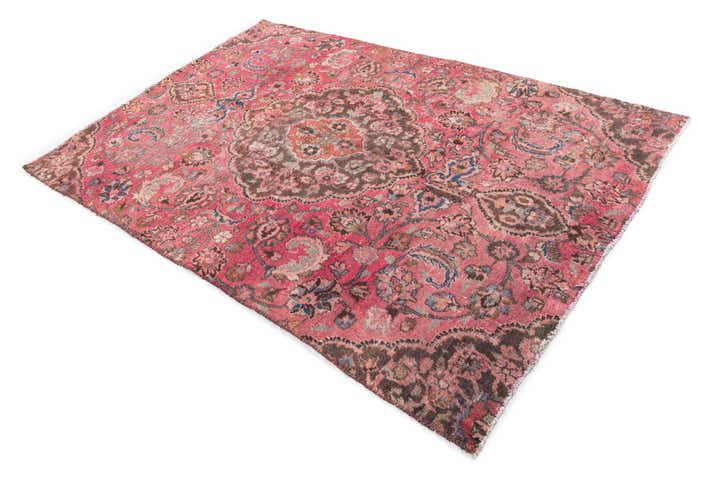 5' x 7' 5 Hand Knotted Ultra Vintage Persian Wool Rug