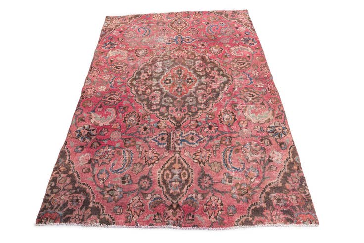 Detail image of 5' x 7' 5 Hand Knotted Ultra Vintage Persian Wool Rug