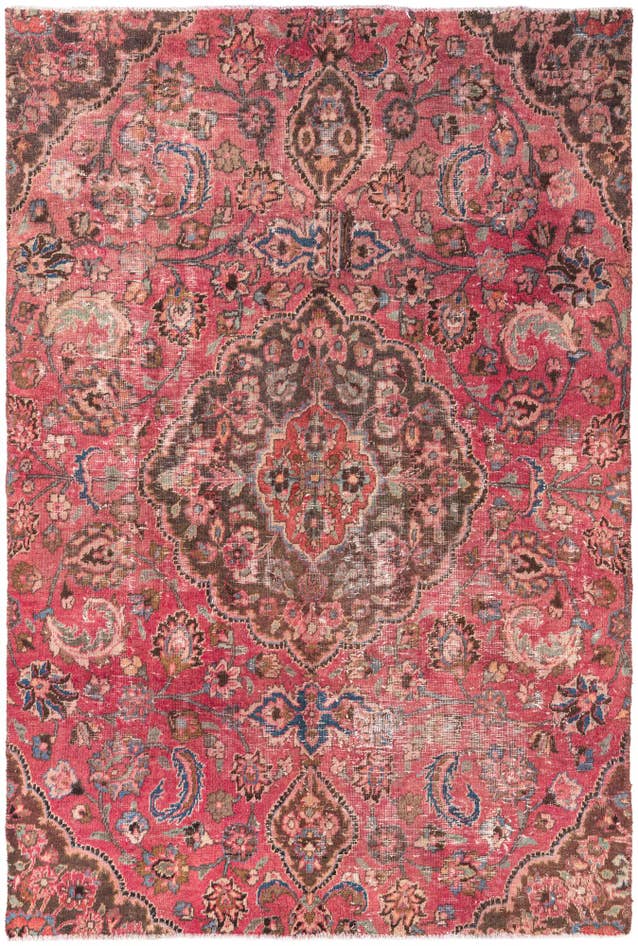 Detail image of 5' x 7' 5 Hand Knotted Ultra Vintage Persian Wool Rug