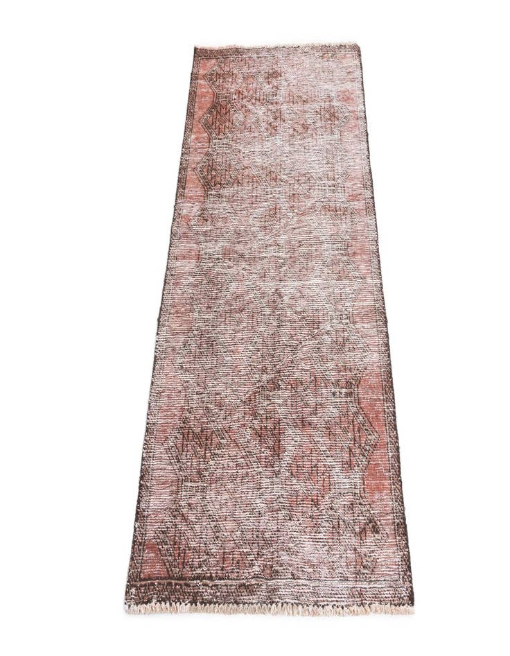 Detail image of 2' 10 x 5' 1  Hand Knotted Ultra Vintage Persian Wool Rug