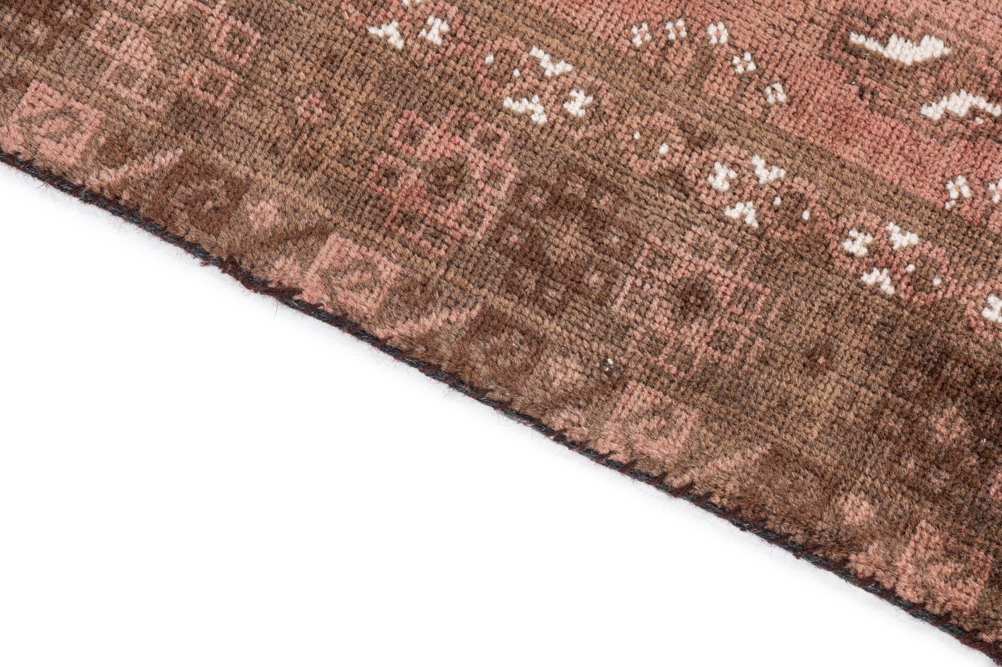 3' 4 x 6' 2 Hand Knotted Ultra Vintage Persian Wool Rug