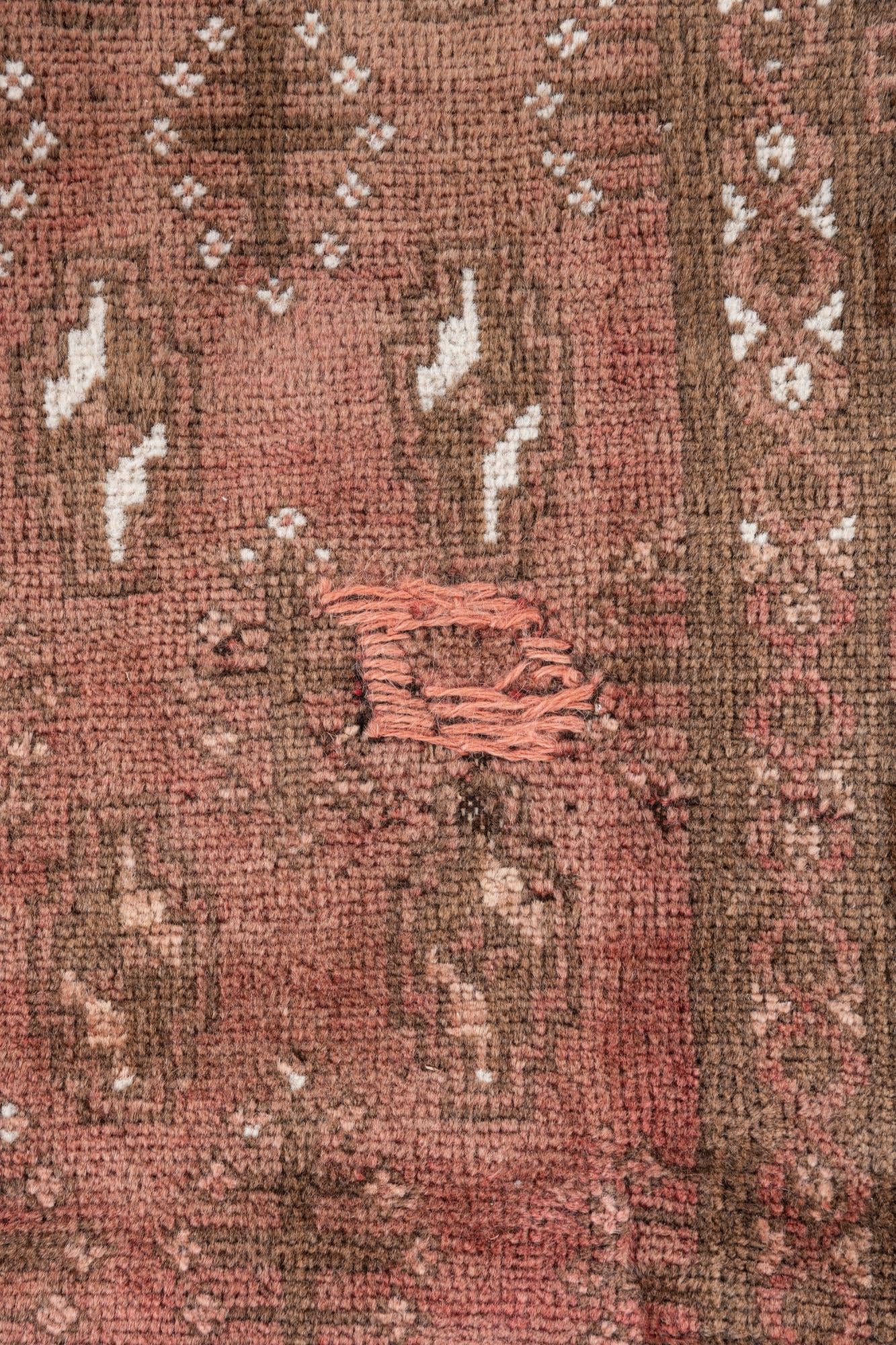 3' 4 x 6' 2 Hand Knotted Ultra Vintage Persian Wool Rug