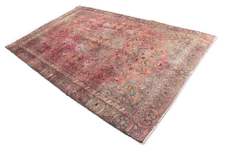 5' 10 x 9' 1 Hand Knotted Ultra Vintage Persian Wool Rug