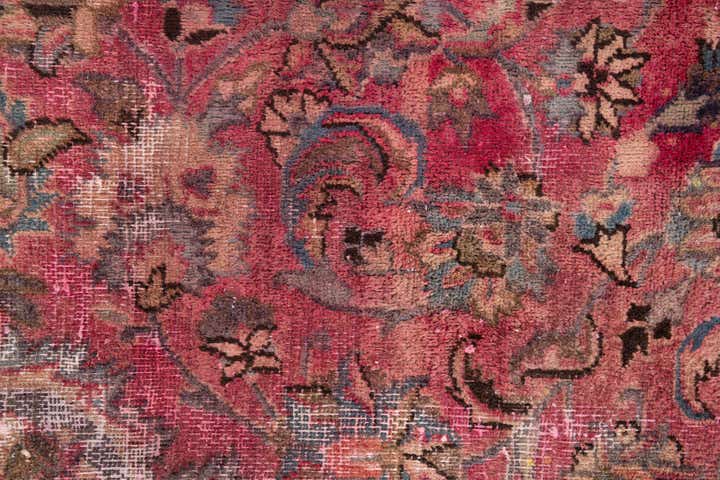 5' 10 x 9' 1 Hand Knotted Ultra Vintage Persian Wool Rug