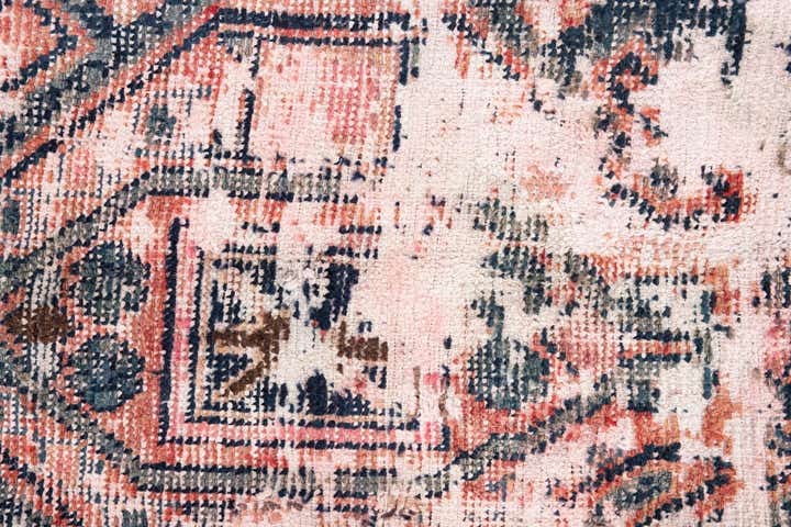 4' 2 x 6' 5 Hand Knotted Ultra Vintage Persian Wool Rug