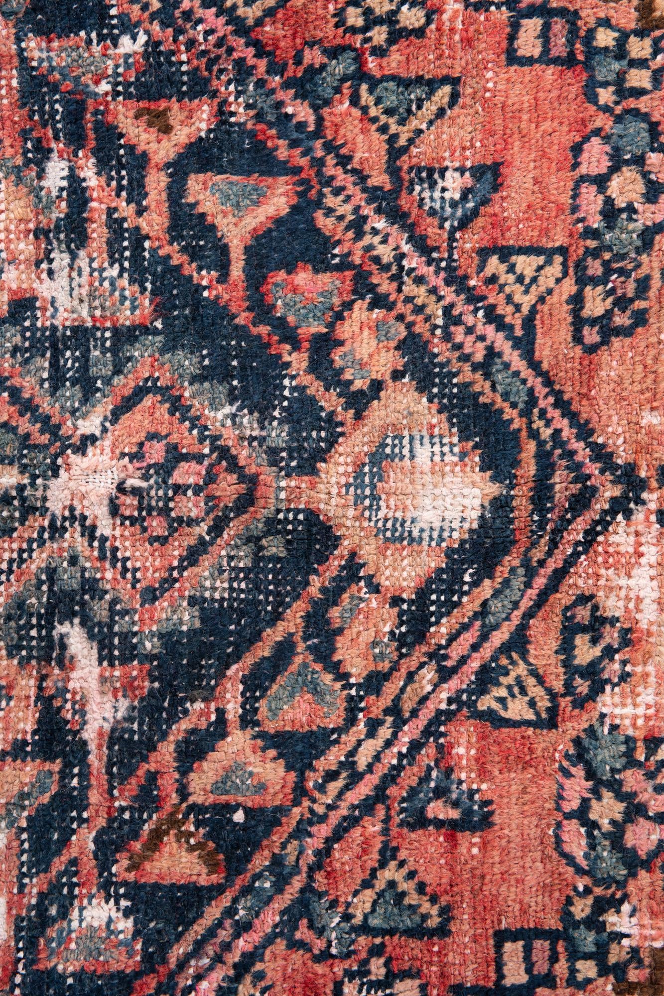 4' 2 x 6' 5 Hand Knotted Ultra Vintage Persian Wool Rug