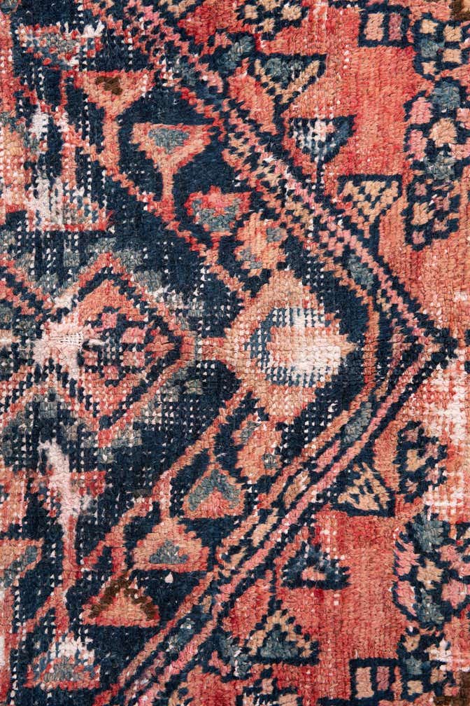 4' 2 x 6' 5 Hand Knotted Ultra Vintage Persian Wool Rug