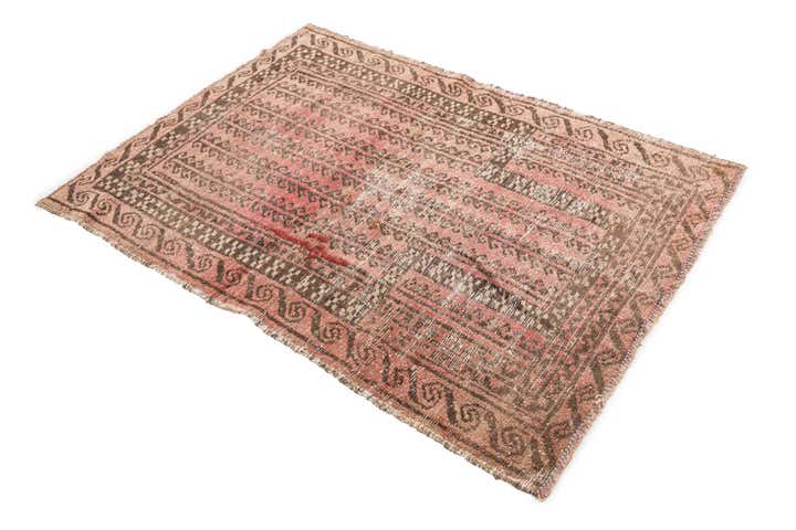 3' x 4' 7 Hand Knotted Ultra Vintage Persian Wool Rug