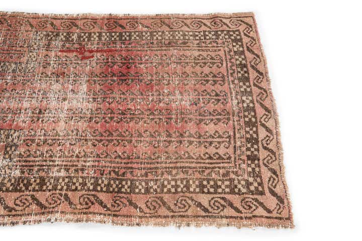 3' x 4' 7 Hand Knotted Ultra Vintage Persian Wool Rug