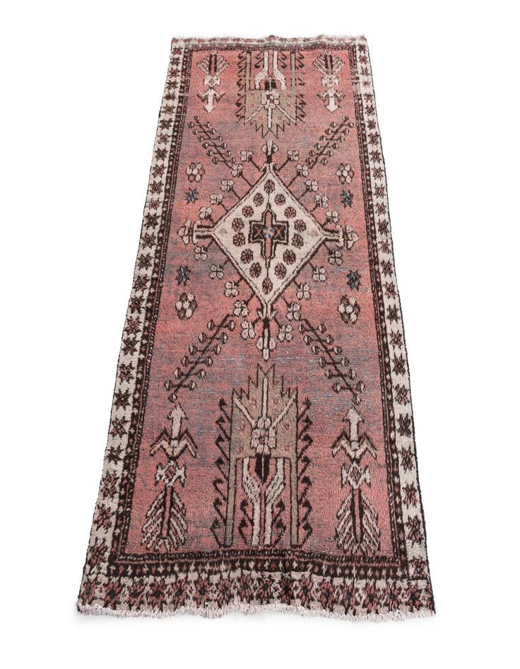 Detail image of 3' 10 x 5' 10  Hand Knotted Ultra Vintage Persian Wool Rug