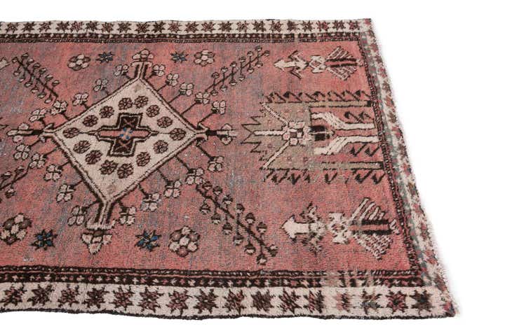 3' 10 x 5' 10 Hand Knotted Ultra Vintage Persian Wool Rug