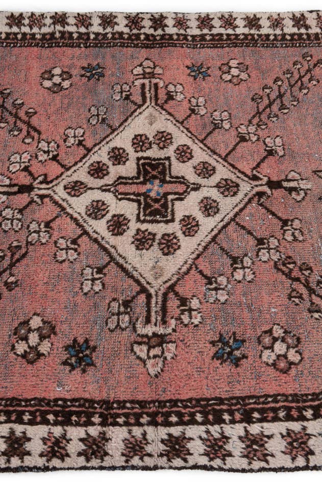 Detail image of 3' 10 x 5' 10 Hand Knotted Ultra Vintage Persian Wool Rug