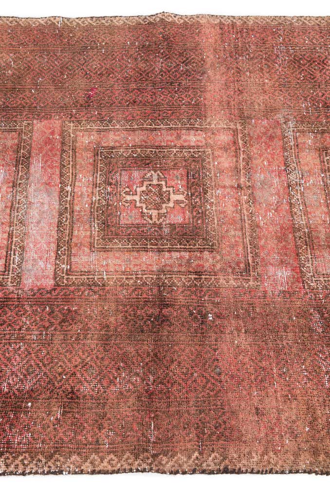3' 6 x 6' 2 Hand Knotted Ultra Vintage Persian Wool Rug