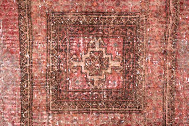3' 6 x 6' 2 Hand Knotted Ultra Vintage Persian Wool Rug