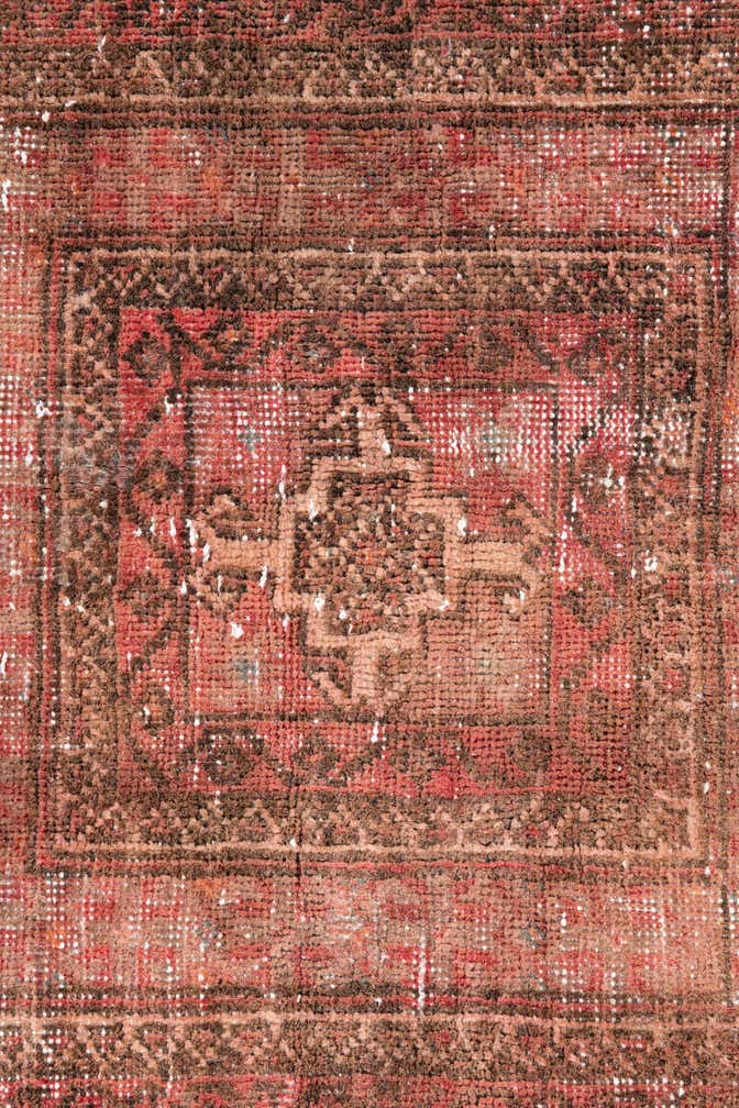 3' 6 x 6' 2 Hand Knotted Ultra Vintage Persian Wool Rug