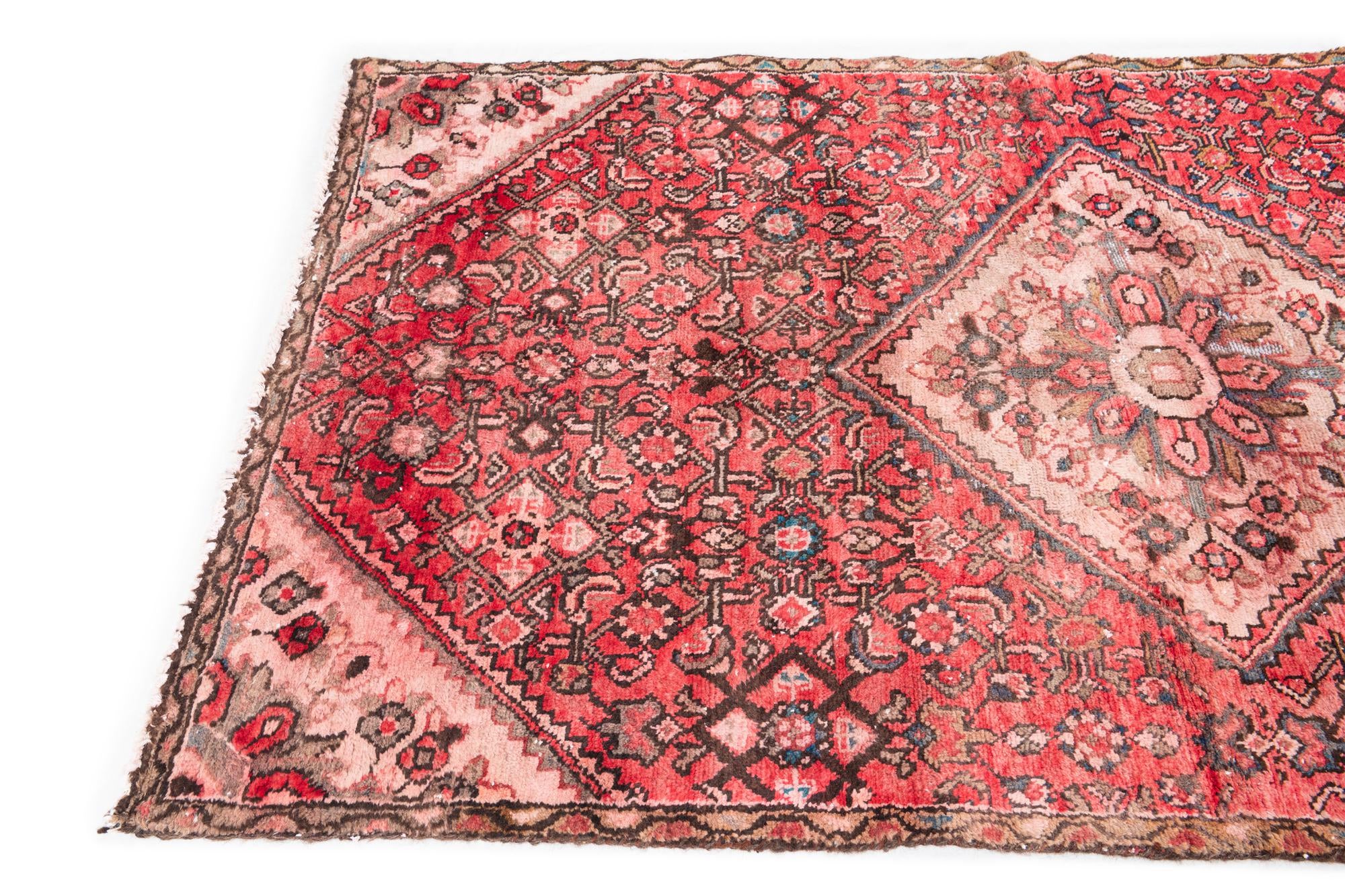 4' x 6' 7 Hand Knotted Ultra Vintage Persian Wool Rug
