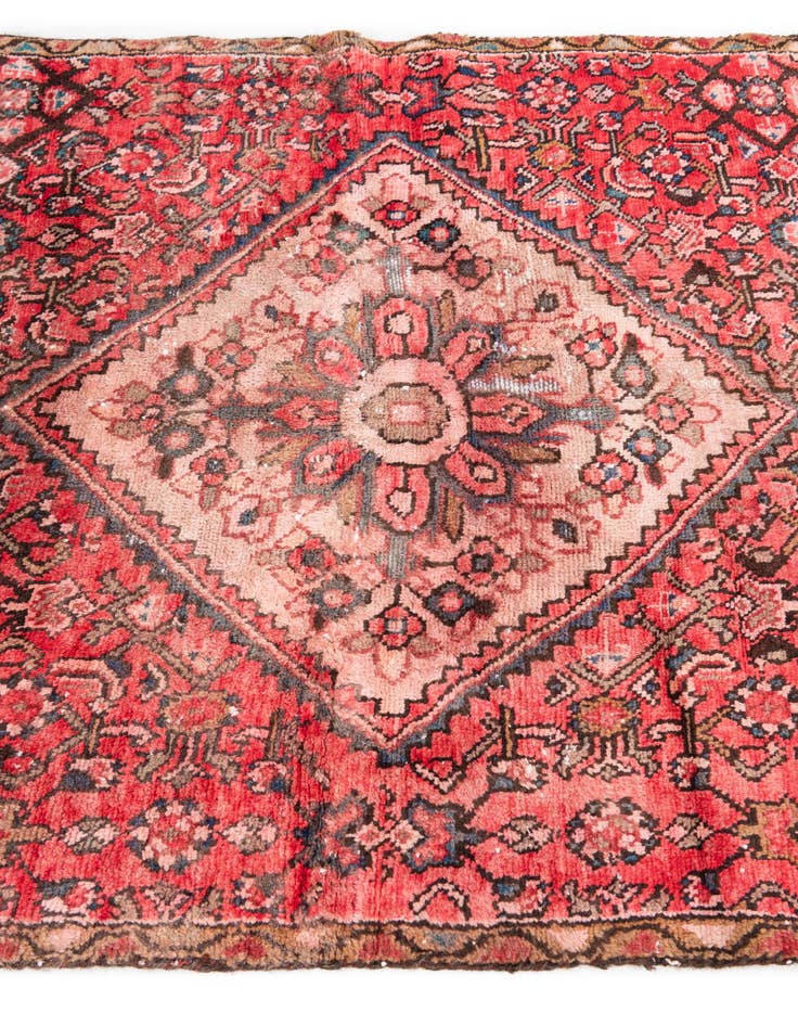 Detail image of 4' x 6' 7  Hand Knotted Ultra Vintage Persian Wool Rug
