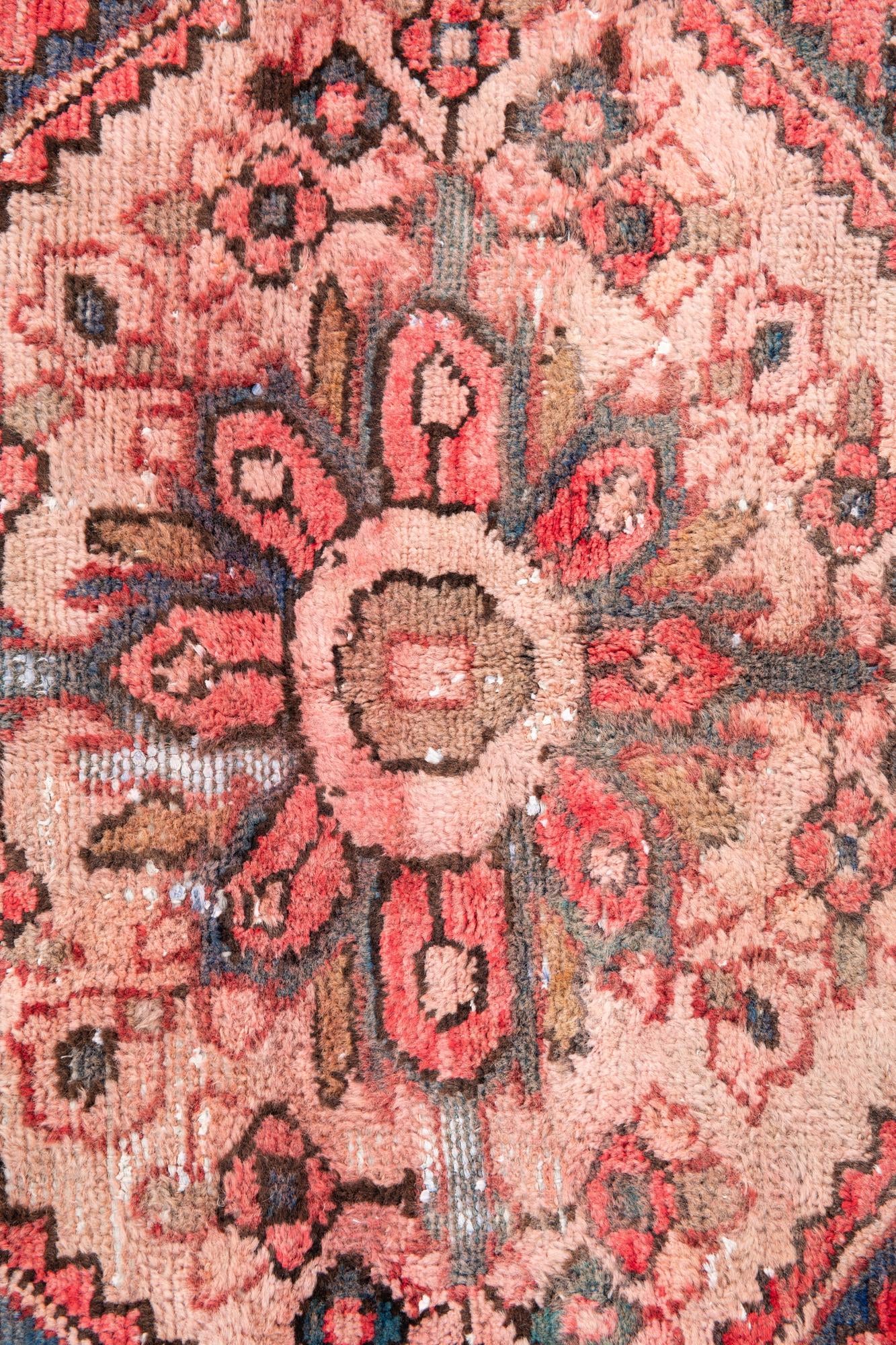 4' x 6' 7 Hand Knotted Ultra Vintage Persian Wool Rug