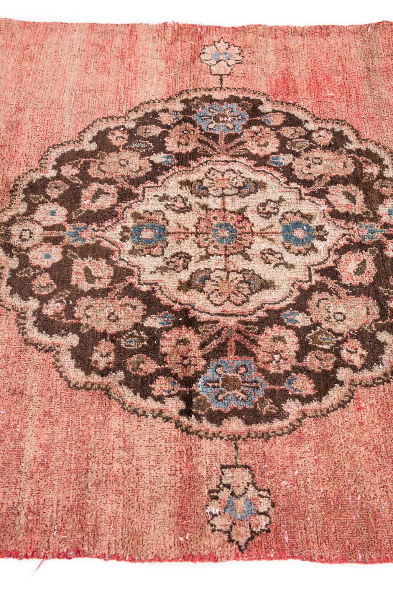4' 1 x 5' 5 Hand Knotted Ultra Vintage Persian Wool Rug