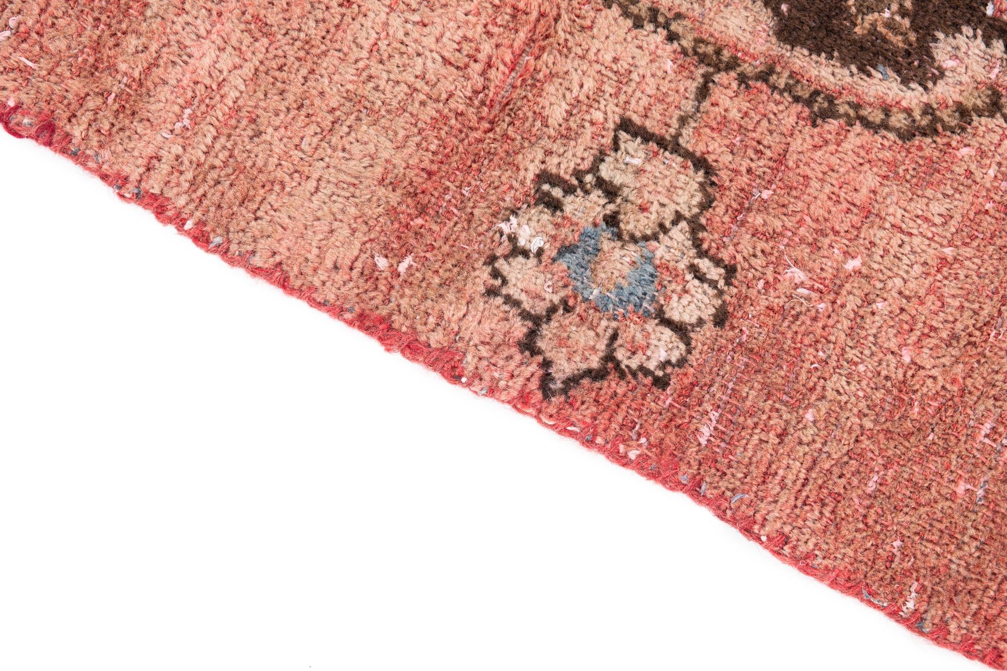 4' 1 x 5' 5 Hand Knotted Ultra Vintage Persian Wool Rug