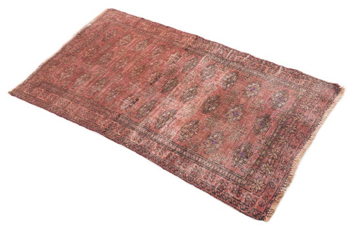 Detail image of 75cm x 130cm Hand Knotted Ultra Vintage Persian Wool Rug