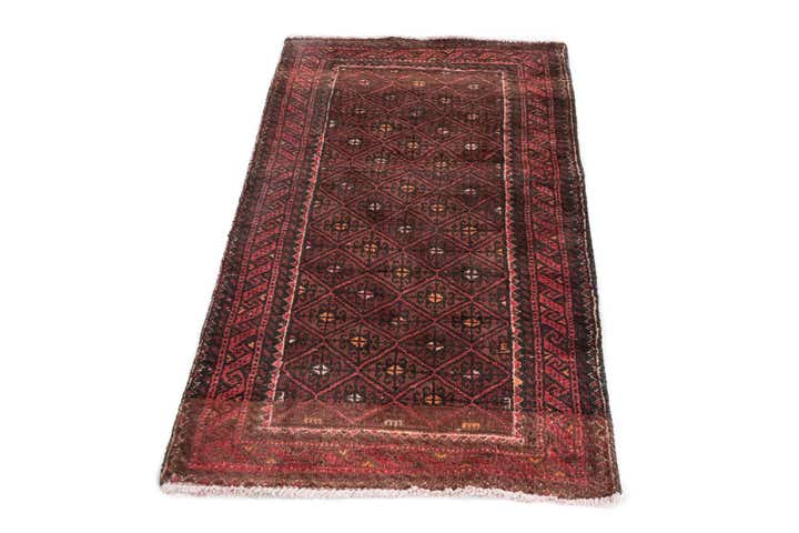 2' 7 x 4' 2 Hand Knotted Ultra Vintage Persian Wool Rug