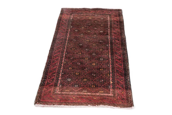 Detail image of 2' 7 x 4' 2 Hand Knotted Ultra Vintage Persian Wool Rug