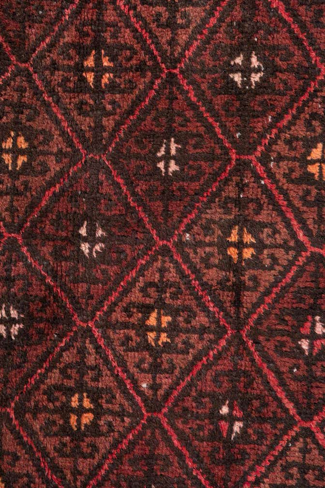 2' 7 x 4' 2 Hand Knotted Ultra Vintage Persian Wool Rug