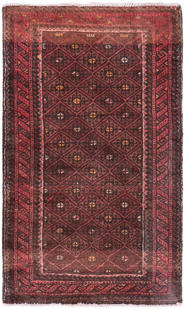 2' 7 x 4' 2 Hand Knotted Ultra Vintage Persian Wool Rug