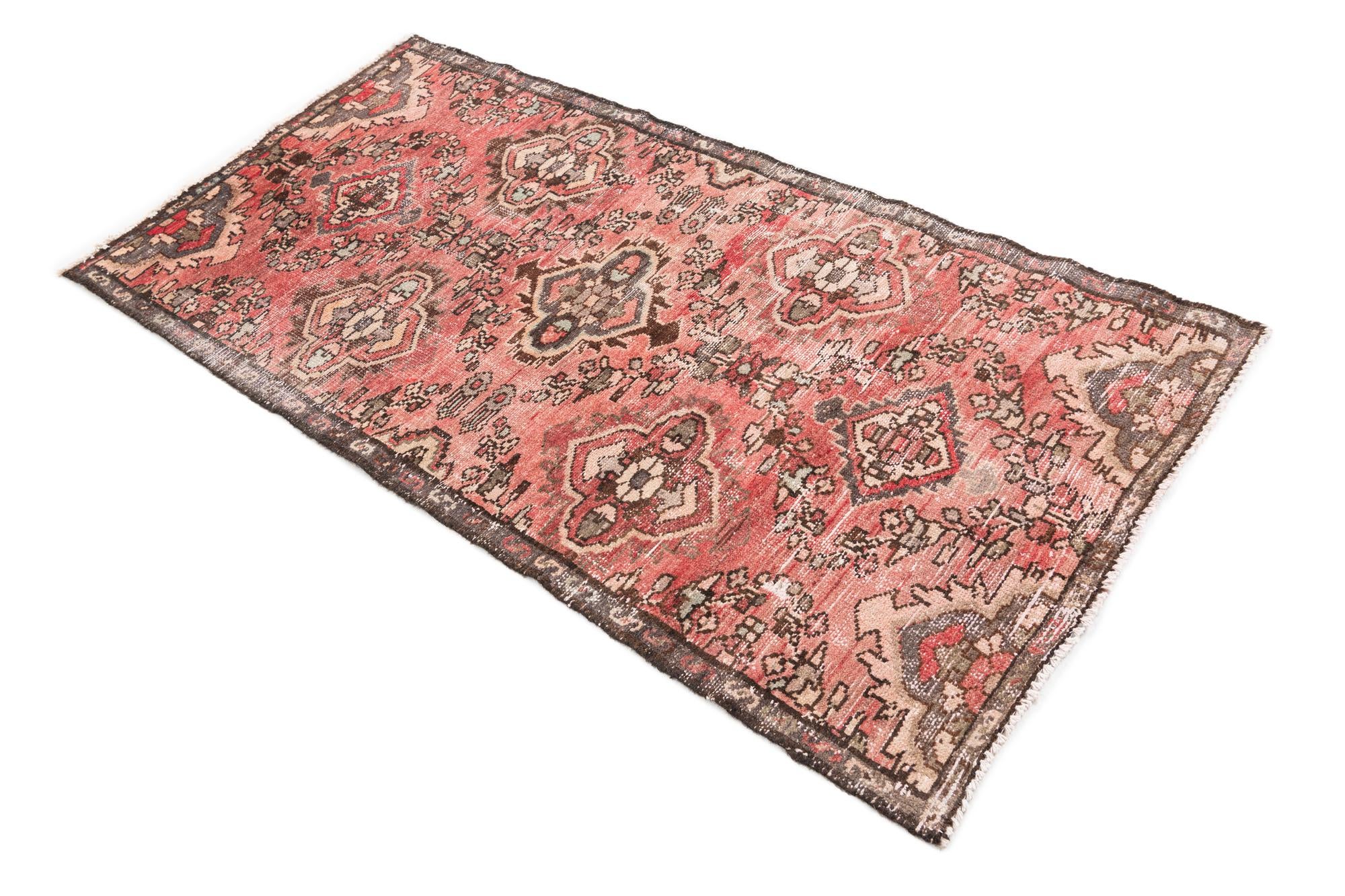 2' 9 x 5' 4 Hand Knotted Ultra Vintage Persian Wool Rug