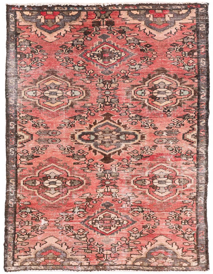 Detail image of 2' 9 x 5' 4 Hand Knotted Ultra Vintage Persian Wool Rug