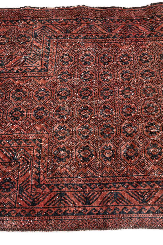 2' 10 x 4' 2 Hand Knotted Ultra Vintage Persian Wool Rug