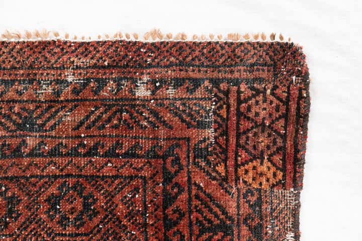 2' 10 x 4' 2 Hand Knotted Ultra Vintage Persian Wool Rug